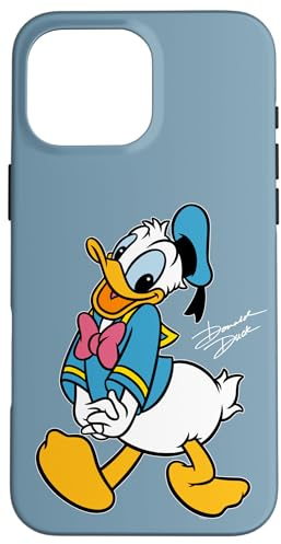 Disney Donald Duck Retro Character Silly Pose Trip Matching Case for iPhone 16 Pro Max