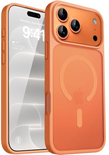 CACOE für iPhone 17 Pro Hülle Kameraschutzend, Kompatibel mit MagSafe, Stoßfest Kratzfest Magnetisch Rückseite Handyhülle für iPhone 17 Pro Case Transluzente