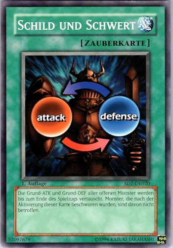 Schild und Schwert - SD7-DE020 - Common - Deutsch - 1. Auflage - Yugioh - Structure Deck: Invincible Fortress - mit RC-Fieldcenter