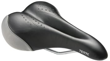 Terry Liberator Y Elite Fahrradsattel für Herren – Fahrradsitz für den Elite Touring Rider für ganztägigen Komfort mit Premium-Funktionen – Schwarz/Nachtlicht