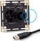 SVPRO Fisheye Lens 180 Degree USB Camera Module HD 1080P, Sony IMX322 USB Camera Board with Microphone, 0.01Lux Low Light Web Security Cam H.264 Video Output
