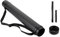 DEWEL Document Storage Poster Tube Expandable 63 cm to 107 cm, Plastic Waterproof Telescoping Adjustable Art Tube with Carrying Strap, Storage for Artworks, Drawing, Flip Chart (Black)