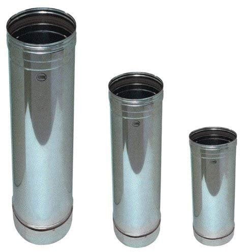 Tubo para chimenea de acero inoxidable (Ø 200 mm. H. 1000 mm.)
