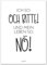Typo Poster - Mein Leben so Nö! I Print Plakat in DIN A4 mit coolem Spruch I Statement lustig witzig modern I schwarz weiß I dv_463