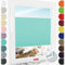 Schuette® Plissee mit Bohren zum Anschrauben ● Premium Kollektion: Blue Ocean (Türkis) ● 80x120cm (Breite x Höhe) ● Suprafix Faltrollo Befestigung ● Bequeme Rollo Montage inkl. Video