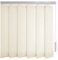 Sonnenschutz-HH® - Lamellenvorhang Creme Leinenoptik mit Streifen lichtdurchlässig - Breite 95 cm x 70 cm Höhe - Lamellenbreite 127mm Vertikaljalousie Vertikalanlage Schiebevorhang