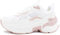 Buffalo Damen Sneaker Crevis P1, Frauen Low-Top Sneaker, Woman Freizeit leger Halbschuh strassenschuh schnürer schnürschuh,Cream/Rose,40 EU / 6.5 UK