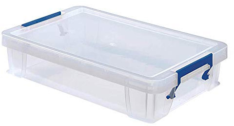 Fellowes Aufbewahrungsboxen Bankers Box ProStore 5,5L 5,5 Liter, Außenmaße: 395x253x90mm (B x T x H), Kunststoff (PP), transparent