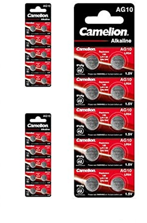 Camelion AG10 G10 LR1130 LR54 Pile Bouton 1.5V - 3X Blisters