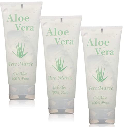 Pere Marve Aloe Vera Gel Pur Natura Canaria Haut Feuchtigkeitscreme 3x 100 ml
