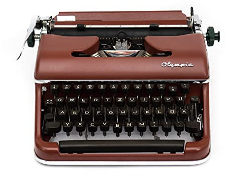 Schreibmaschine braun vintage