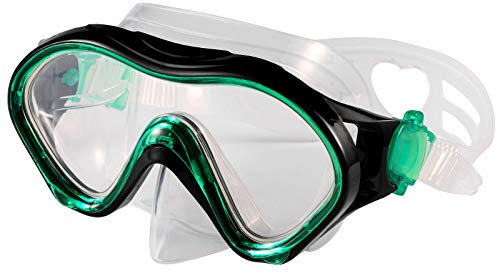 Yizerel Kids Swim Mask, Swimming Goggles with Nose Cover, Snorkel Gear Scuba Diving Snorkeling, Anti-Fog UV Protection Lens Waterproof Socket 180° View Angle Face Mask for Youth Children Junior Teens