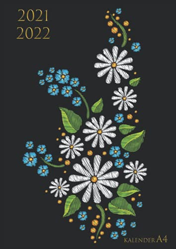 KALENDER 2021 2022 A4: Großformat 2021-2022 , buchkalender 1 tag eine seite (21*29,7 cm) , 388 seiten,12 zwölf monate von Juni 21 bis Juni 22 , ... , Terminplaner tag für tag Kalender , schwarz