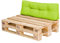 Royal Schneider Rückenkissen Palettenkissen Palettensofa Palettenpolster - 1x Rückenkissen (120x40cm), Farbe - Grüner Apfel