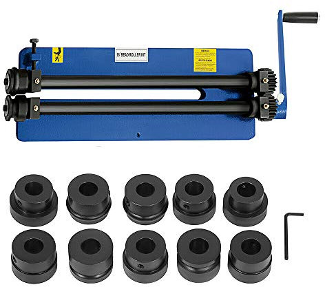 Futchoy Cintreuse À Rouleaux Machine à Cintrer Cintreuse Manuelle avec 6 ensembles de petit pain 460mm 1,2mm