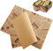 14 x 10 pulgadas Papel para Envolver Alimentos, 100 Hojas Papel Encerado para Alimentos, Antiadherente Resistente a la Grasa y al Agua Papel de Cera Impermeable para Sándwiches, Panes, Pizza, Fritas