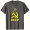 CCCP T-shirt Socialista Martello e Falce Tee Russa Mosca Maglietta