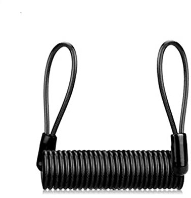 Cavo di Promemoria di Blocco 130CM moto bicicletta sicurezza freno a disco serratura antifurto sicurezza molla promemoria bici molla