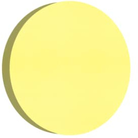 Addictive Sound Schalldämmung Wand Circle Größe 30 cm Dicke 3cm - Akustikpaneele Wand - Nun Schallschutz Schaumstoffplatte - Schallabsorber Bild - Akustikschaumstoff Glatt - Gelb