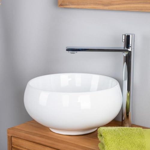 Wanda collection - Petite Vasque en céramique Ronde Opium 31cm