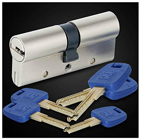 Universal-Sicherheits-Tür-Zylinder-Weiß Copper Key Tor Innenschlosskern GP + Serie B 60-95mm 30/30 MM-30 / 65MM SchließZylinder 544 (Color : 80(40knob 40MM))