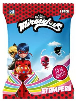 P.M.I. TRADING & ENTERPRISE Miraculous Stempel mit 3D-Figur im Blindpack 8x2x14 cm