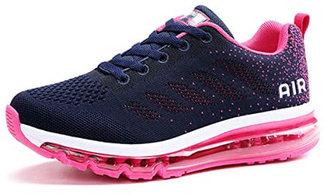 gojiang Laufschuhe Sportschuhe Herren Damen Straßenlaufschuhe Turnschuhe Modisch Atmungsaktiv rutschfest Sneakers Fitness Schuhe Bluepurple-41