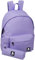 Julian Ross Violet clair Sac à dos avec trousse pour l'école elementaire, Collège, Lycée, Enfants et Jeunes, Fille et Garçon, Homme et Femme, 41cm, 24L, Polyester Imperméable, Sac de Voyage