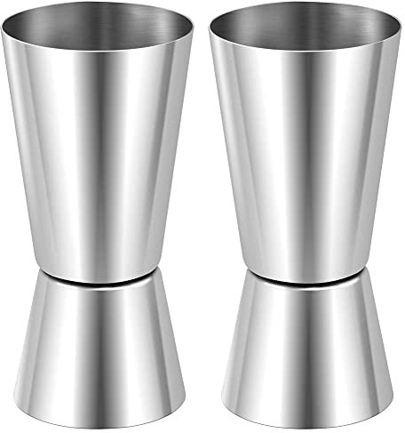Wresetly Gobelet doseur d'alcool 25 ml/50 ml pour shaker