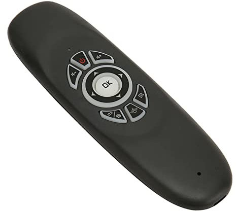 Air Mouse Universal-TV-Fernbedienung, Kabellose 2,4-G-Tastatur für AndroidTV-Box-PC, Smart-TV-Projektor, HTPC mit Bewegungserkennung, Farbige Hintergrundbeleuchtung, Vollständiges