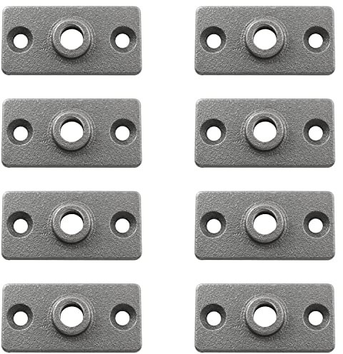Ceiling Flange Hanger Plate TAODAN 8PCS Steel Ceiling Flange Hanger Plate for 1/2 in. Threaded Rod (Not Pipe),Ceiling Flange for DYI Plumbing and Industrial Decor, Plate Connector