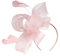 MILAX Kopfschmuck Fascinator Damen Blumen Schleife Mesh Hochzeit Braut Elegant Fascinator Haarreif Cocktail Tee Party Ladies’ Cocktail Party Fascinator Feather Veil Mesh Headband Cocktail Hat