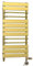 500 x 1000mm Shiny Gold Heated Dual Fuel Towel Rail Radiator Designer Bathroom Radiator Towel Holder Electric With Central Heating (MOA Thermostatic)