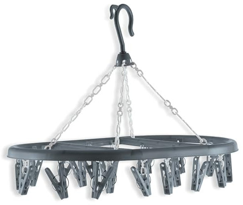 Galileo Casa Stendibiancheria con gancio rotante, 20 pinze estraibili