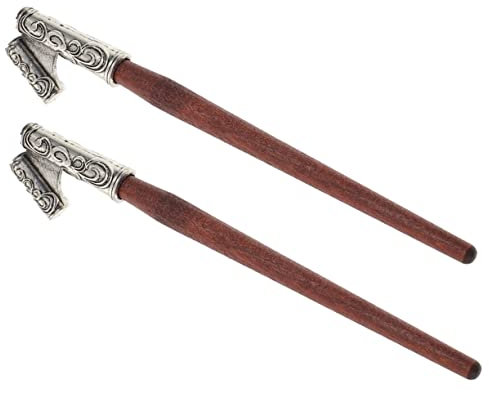 KALLORY 2 Stk Dip-stift Haushaltsbedarf Comic-stiftspitzenhalter Kalligrafie-federn Japanische Gadgets Für Zu Hause Kalligraphie-stift Heimsachen Holz Tropfendes Wasser Student Tinte