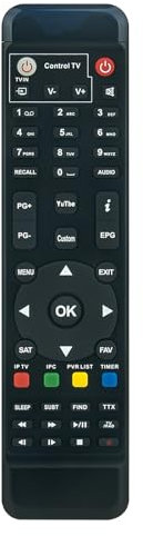 VINABTY Replace Remote Control Fit for FreeSat GTmedia V8,Super V8,Golden V8,Nova V9 Pro Digital Satellite Receiver Decoder DVB-S2/T2/C HD IPTV Box
