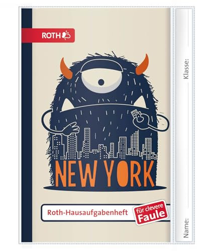 ROTH Hausaufgabenheft - Teens für clevere Faule, A5, 1 Woche 2 Seiten, Cute Monster