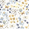 VEELIKE Papier Peint Fleuri Papillons et Libellules Aquarelle Vintage Papier Peint Floral Bleu Jaune 44,5 cm x 300 cm Papier Peint Adhesif Mural Stickers Meubles Deco Chambre Salle de Bain Amovible