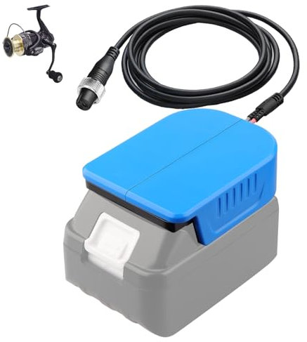 Fishing Reel Battery Adapter for Makita Battery Charger for Shimano/for Daiwa 14.4V 14.8V series Seaborg 200J-SJ / 200J / 300MJ / 300J / 500AT / 500MJ / LTD 500J Electric Fishing Reel