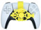 Manette de jeu Mini volant pour PS5/PS5 Slim Manette de jeu Auxiliaire Accessoires de remplacement (Jaune)