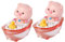 BCOATH 2st Kleine Tierverzierungen Schöne Autodekoration Gartentierstatue Dekorationen Für Zuhause Miniatur-tierfigur Schweinchen Spielzeug Auto-armaturenbrett-tanzpuppen Autoschmuck Harz