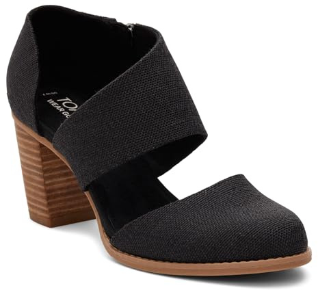 TOMS Womens Milan Black 8.5 B - Medium