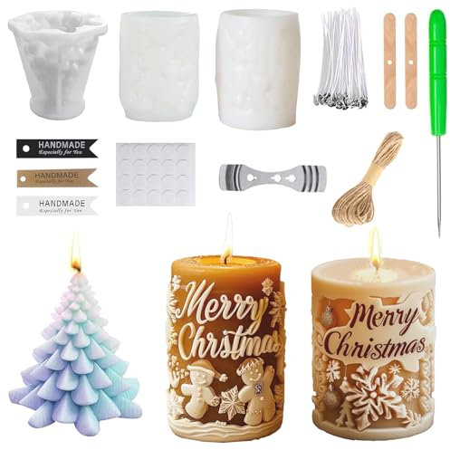 Moldes para Velas,Moldes de Silicona 3d,Molde de Silicona para Velas,3d Moldes de Silicona para Velas,Kit Moldes para Hacer Velas,3d Moldes Silicona,Decoración del Hogar,Manualidades