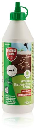 PROTECT HOME Ameisen Nestverschluss, insektizidfreies und natürliche Bekämpfung von Ameisennestern unter Terrassenplatten, in Beeten oder dem Rasen, 750 ml Flasche