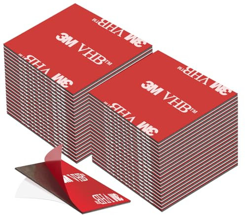 Cinta adhesiva de doble cara extrafuerte, impermeable, para casa y oficina, formato cuadrado de 30 x 30 mm, 20 unidades