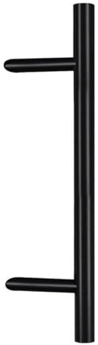 WeRo Haustürgriff Stangengriff mit schrägen Stützen schwarz Feinstruktur RAL 9005 Länge L:400 Achsmaß B:300mm