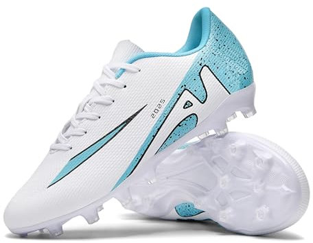 KUUK Herren Damen Fußballschuhe Jugendliche Fussballschuhe Kunstrasen Hallenschuhe Fussball Turf Indoor Outdoor AG FG TF Wettkampf Trainingsschuhe Unisex (DE 2286 Bai AG 41)