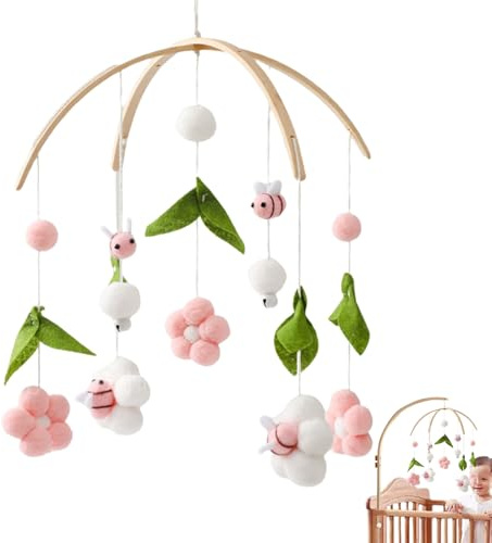 Mobile Nursery – Biene und Blumenbett zum Aufhängen, Spielzeug, Babywiege