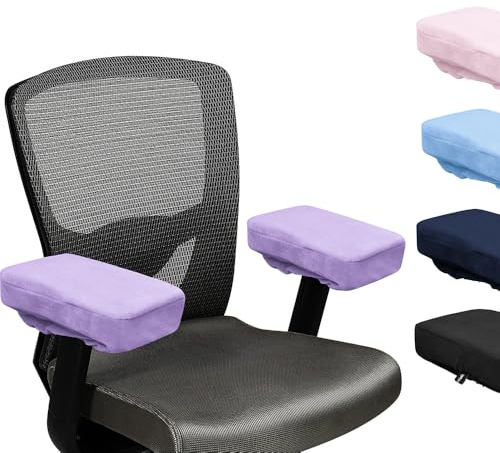 SPRING SEAON Armlehnen Polster Armlehnenschoner Armlehnenbezug Gaming Stuhl Bezug Office Chair Cover Bezug Bürostuhl 2 Stück Universelle rutschfeste Armlehnenpolster