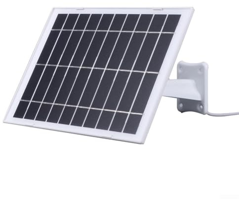 Panneau solaire 5 V pour caméras pour chargement de type C pour extérieur et faible électronique (blanc)